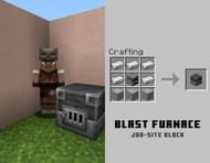 An armorer and its blast furnace (Image via Mojang)